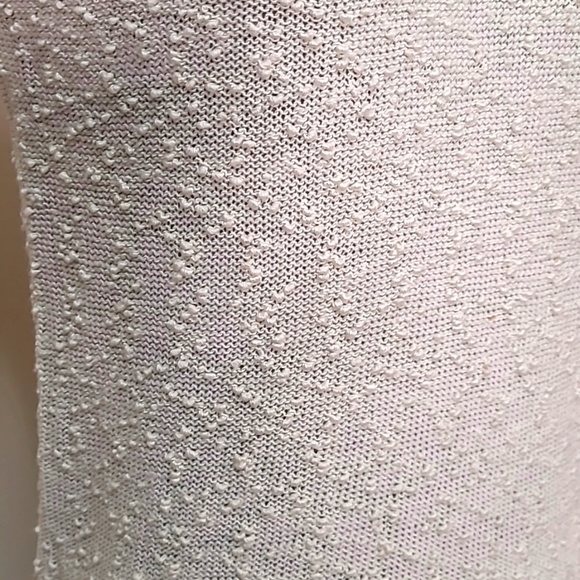 Vintage 80s Nubby Knit Short Sleeved Sweater Floral Embroidery Size Small - Picture 3 of 9